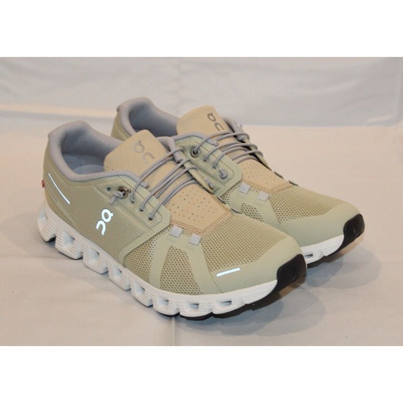 NIB ON CLOUD WOMEN'S CLOUD 5 RUNNING SHOES SNEAKERS HAZE SAND SZ 10 NEW - Picture 3 of 7